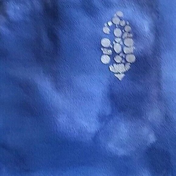 Free People Tie Dye Cropped Leggings Blue, With Cut-outs Size Small - Picture 2 of 9